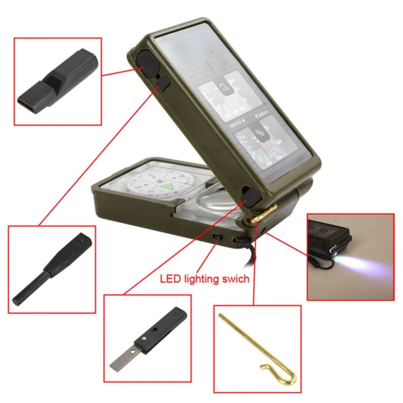 Military Folding Lens Navigation Compass