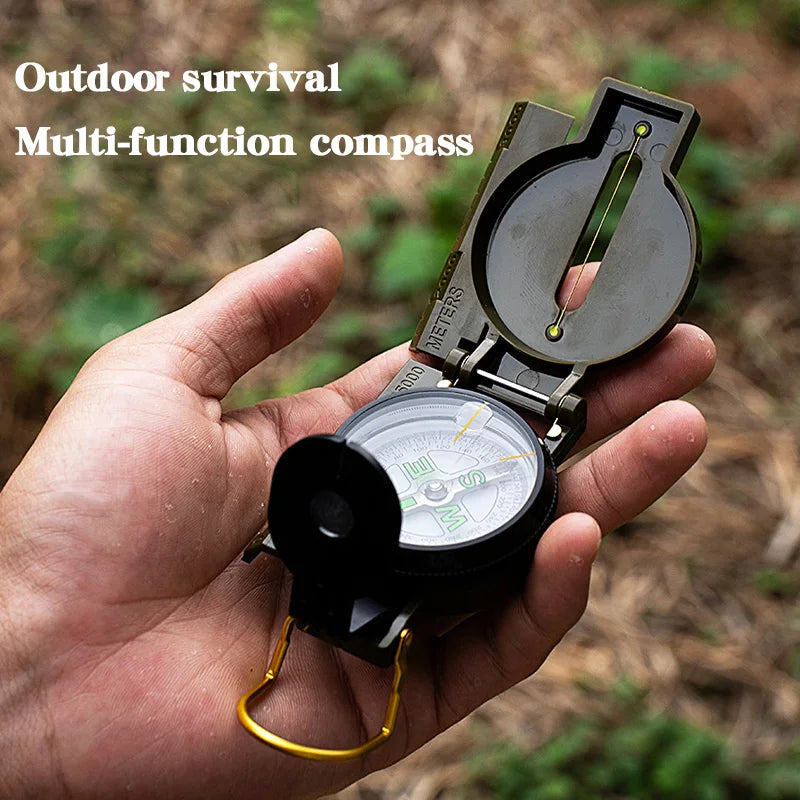 Mini Pocket Brass Golden Luminous Compass