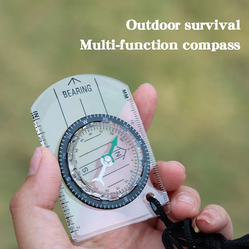 Mini Pocket Brass Golden Luminous Compass