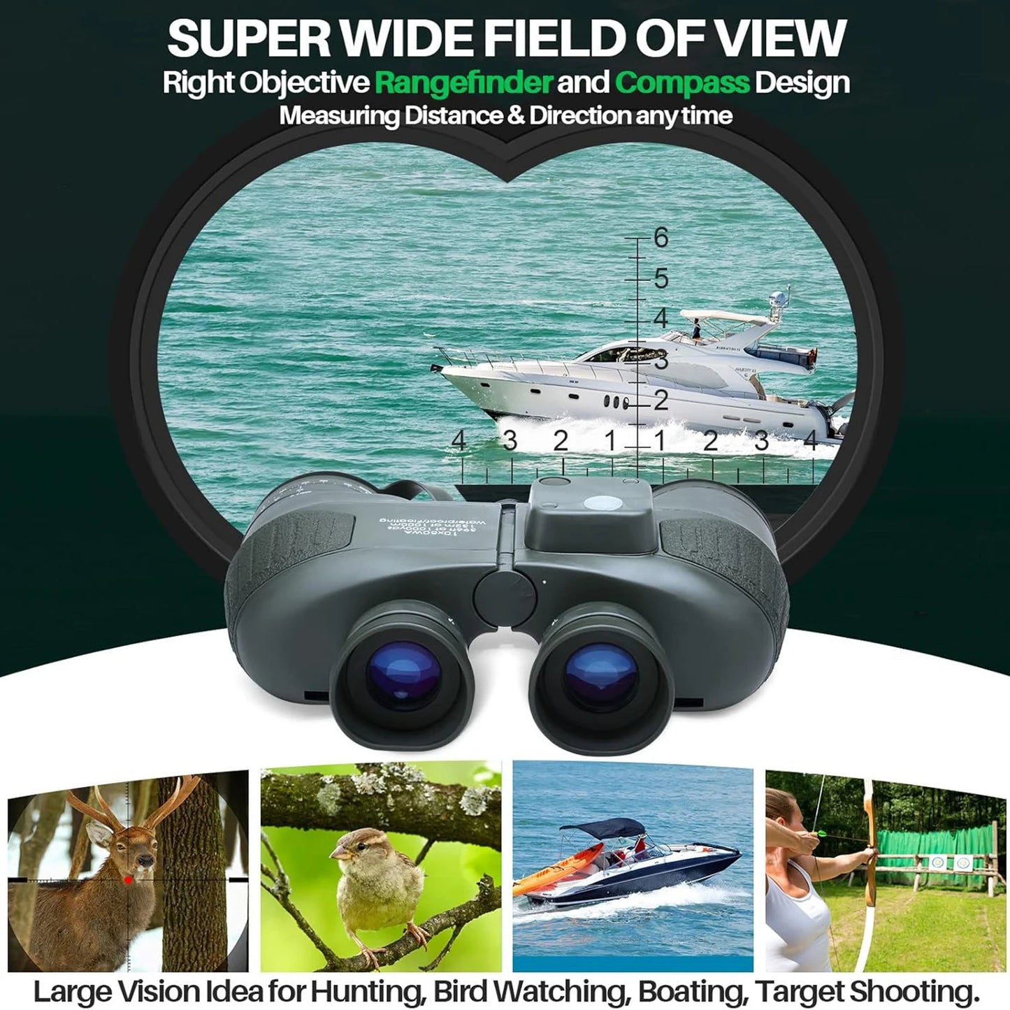 10x50 HD Binoculars Waterproof And Clear