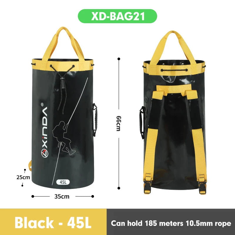 Climbing Rope Bag with Drainage System