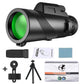 80X100 Zoom Telescope HD Professional Night Monocular