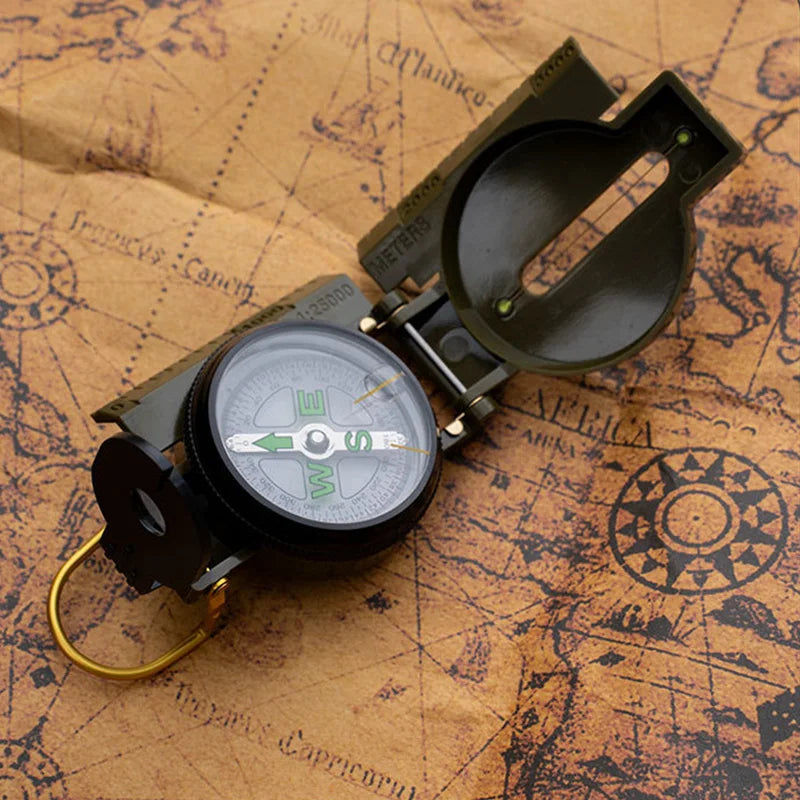 Mini Pocket Brass Golden Luminous Compass